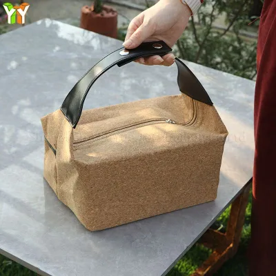 Classic Style PU Leather Outdoor Camping Tote Bag Easy Access Storage Container for Picnic Coffee Coffee Pot Cookware