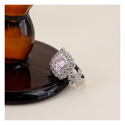 Pink Diamond Lab Diamond Jewelry Fantastic Women Fine Jewelry Solid Gold Engagement Rings