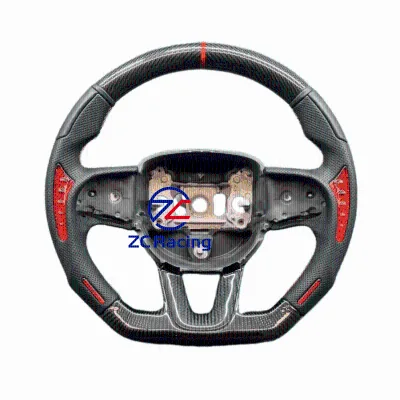 High Quality Carbon Fiber Steering Wheel Custom for Dodg-e C-hallenger Srt Hellcat Refit Y Series Cross-Border Supply