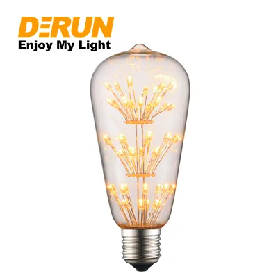 Garden Home Patio Party Wine Bottle Decorative Indoor Chandelier LED Bulbs Starry Lamp LED Edison Light Bulb , DEC-STARRY