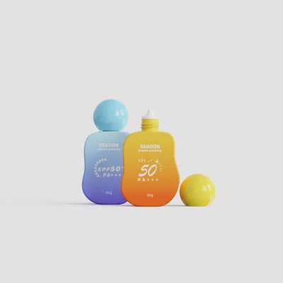 Wholesale Custom Color 30g Child Sunscreen Bottle BPA Free with Round Ball Cap | Empty Mini Sunscreen Container Bottle
