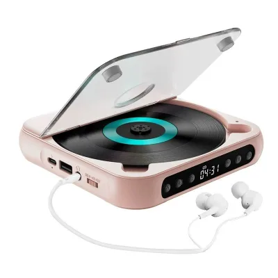 High Quality Retro Portable CD Player External Radio CD Player Factory Supply