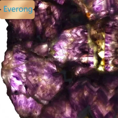 Amethyst Agate Stone Plate, Natural Semi-precious Stones