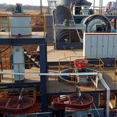 Industrial Gold Ore Beneficiation Production Line With Cyanidation Recovery System