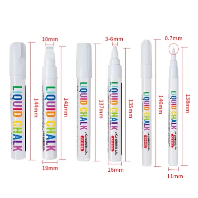 Easy to Write and Erase Water-based Ink Marker Pen White Liquid Chalk Marker Pens Drawing