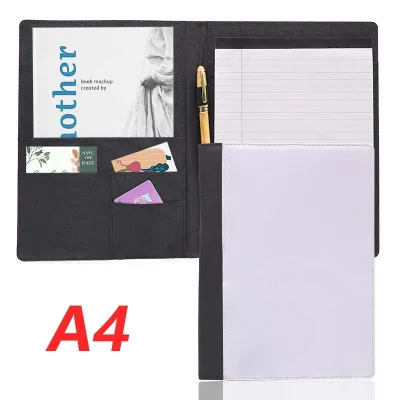 Sublimation Blank Fabric Notebook Cover A4 Size with Elastic Band, DIY Heat Transfer Printing Journal Notebooks