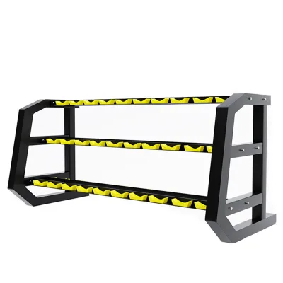 WENDY OEM Commercial Gym Use Style Dumbbells Racks in Different Sizes 10 12 15 Pair Multi-Function Station