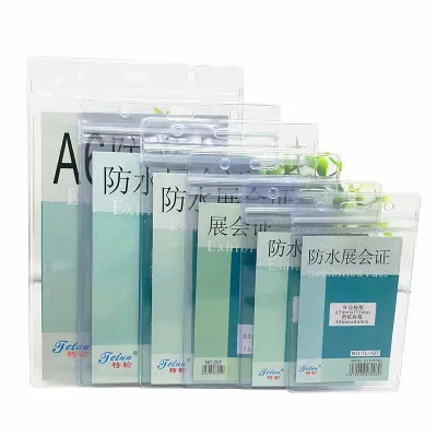 PVC Transparent ID Card Cover Exhibition Chest Card U-shaped Work ID Card Cover