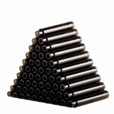 10pcs /case Black 3.4MM Caliber Erasable Disappearing Thermal Friction Ink Cartridge Refill Replacement Fountain Pen Parts