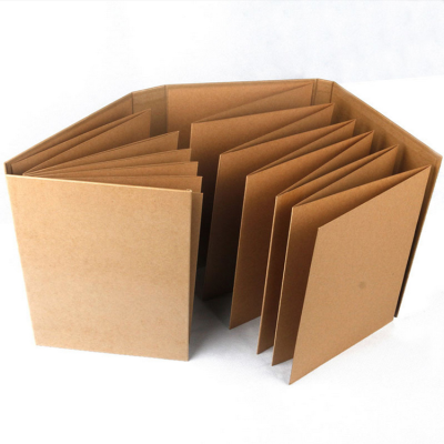 Accordion Style Recycled Kraft Paper Anniversary Scrapbook Albums