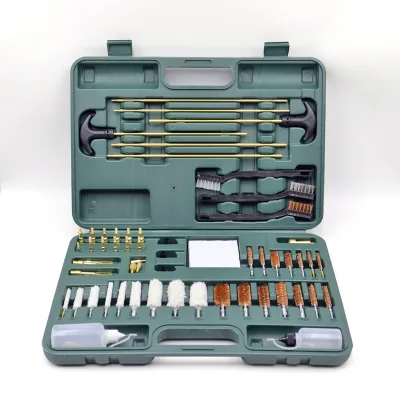 Best 58PCS Gun Cleaning Kit with Polymer and Nylon Tool Box All Calibers Support Essential for Gun Maintenance