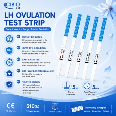 Diagnostic Early Rapid in Vitro Diagnostics (IVD) Detecting the LH Surge LH Strip