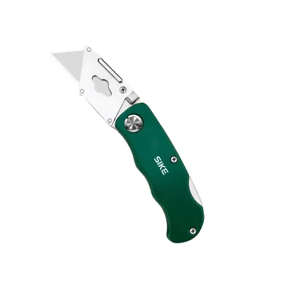 Aluminum Alloy Wallpaper Knife DIY Grade Art Knife Carbon Steel Folding Knife for Carpet Leather Paper Cutting OEM