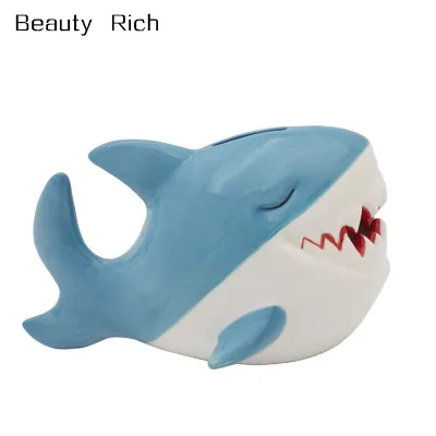 Shark Money Bank Ceramic Piggy Bank Coin Bank