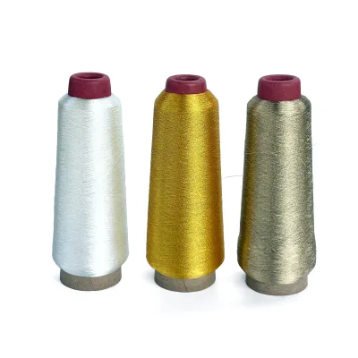 Pure Gold Silver Metallic Embroidery Thread for Hand Embroidery, Cross Stitch Tread Set for Craft Needlework