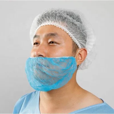 Factory Price Direct Cheaper Non-woven PP 10gsm Disposable Beard Covers for Men OEM Beard Cover