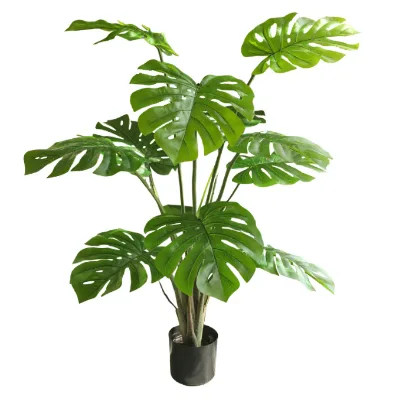 Nordic Minimalist Style Potted Artificial Plants Monstera Tree for Home Decoration