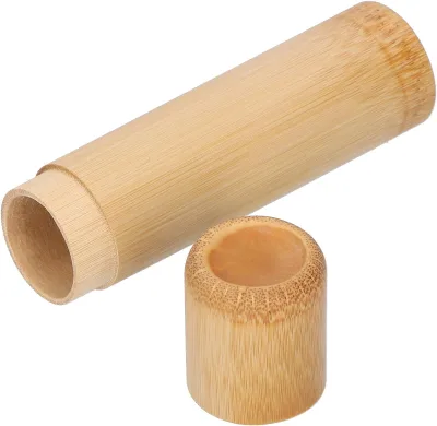 High Quality Wooden Storage Cylindrical Box,Bamboo Tea Box for Gift Household Spice Organizer