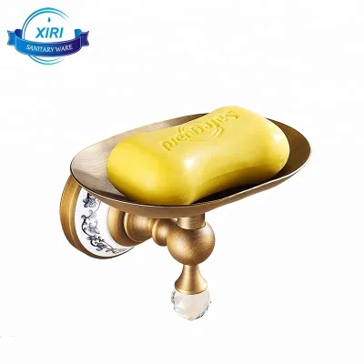 Antique Brass Wall Mounted Soap Holder Elegant Chinese Soap Dishes SD0713