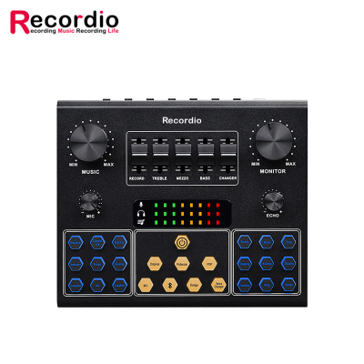 GAX-C9 Audio Interface Mixer Sound Card Usb Studio Recording External Connect Phone Computer Karaoke Live Broadcast Sound Cards