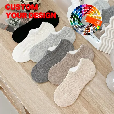 Wholesale Factory Spring and Summer Casual Anti-Bacterial Socks Solid Low Cut Breathable Ankle Socks Women No Show Socks