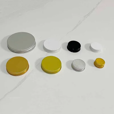Silver Black Gold Lid & Closure Continuous Thread 28mm 32mm 38mm 43mm 53mm 58mm 63mm Metal Aluminium Screw Caps / Lids