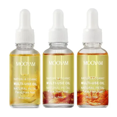 Private Label Pure and Natural Essential Oil Rose Petal Multi Use Oil for Face Body and Hair