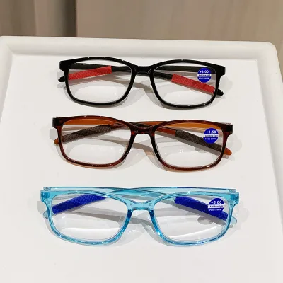 Reader Wholesale Classic Custom Computer Ready Retro New Fashion Cheap Plastic Anti Blue Light Transparent Lens Men Women
