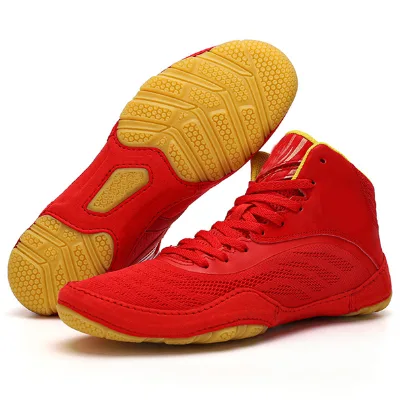 Oem High Quality Sample Chinese Day Key Boxing Boots Leather Custom Wrestling Shoes for Men
