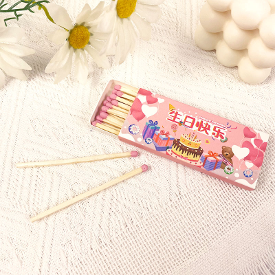 Stick Match 80B Happy Birthday Theme Matchbox