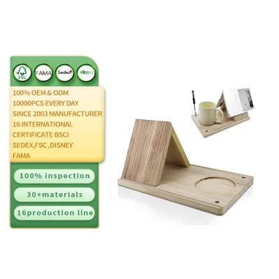 Wooden Triangle Book Holder Stand Wooden Book Rest with Cup Holder Small Bookshelf Gifts for Book Reading
