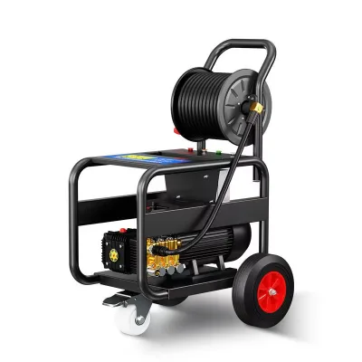 High Pressure Electric Sewer Cleaner Small Commercial Water Supply Pipe Cleaning Machine New Municipal Dredging Tools Hotels Car