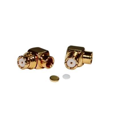 CHAOYI RF Connector SMP-KWB2 Connector RF High Frequency Right Angle SMP Female Connector for RG405 Cable Assembly
