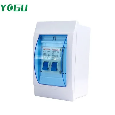 YOGU Plastic Distribution Box | 2-12 Way DIN Rail Enclosure for Circuit Breakers Model PZ30 1140V Rated Voltage Outdoor Use