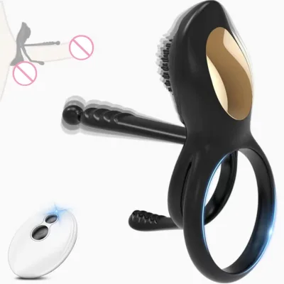 New Remote Control Electric Locking Sperm Ring Silicone Stimulation Couple Share Vibrating Ring Locking Sperm Ring for Adult Men