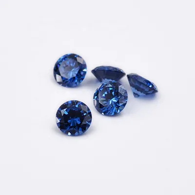 12 Month Colors September Zircon Stone Dark Sapphire Synthetic Cubic Zirconia Cz Birthstone Price