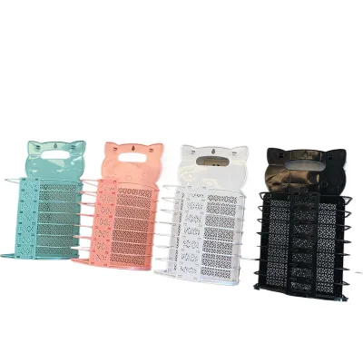 Custom Collapsible Plastic Folding Laundry Hamper Versatile Organizer for Clothing Cleaning Sundries for Bathroom Storage