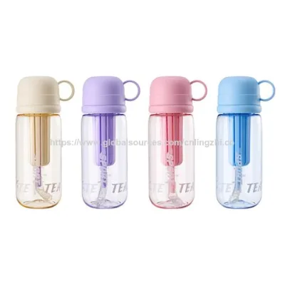 Hot Sale Fresh Transparent Infuse Plastic Water Bottle Portbale