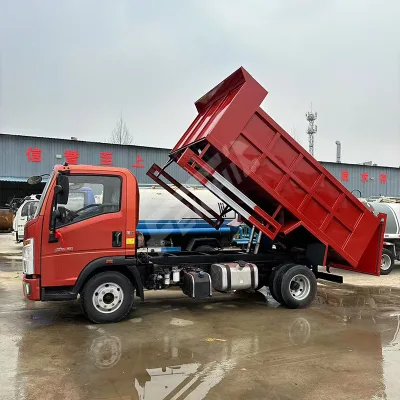 Sinotruk 4X2 Heavy Dump Truck 170 Horsepower New Euro 2 Emission Standard Diesel Fuel Capable of Transporting 8-10 Cubic Meters