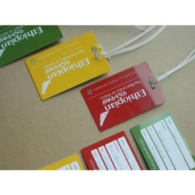 Exclusively Designed of Good quality and Low price of Single Card PVC Name Tags with Signature strip,Travel Airplane Luggage tags