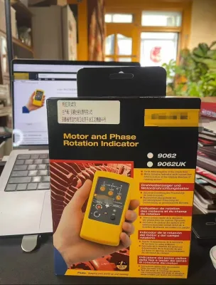 9062 Second-Hand Motor Phase Rotation Tester 80% New Condition Good for Measuring & Analysing Instruments