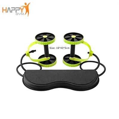 Private Logo Double Plastic AB Wheel Workout Roller Wheels Custom Exercise Equipment