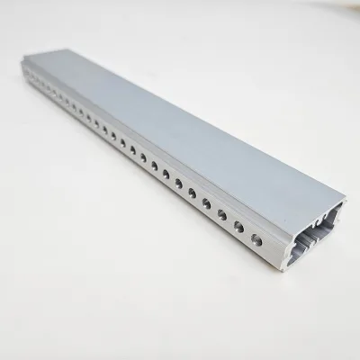 6063 6061 T5 T6 Mail Finish Silver Anodized Cnc Through Hole Rectangular Tube Aluminum Extruded Aluminum Profiles