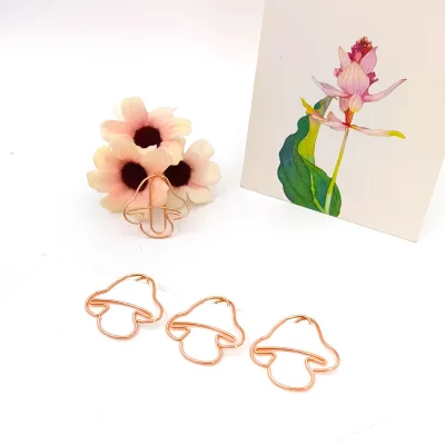 Creative Mushroom Paper Clips Unique Shaped Paper Clips Metal Paper Clips Wholesale Vegetable and Fruit Paper Clips