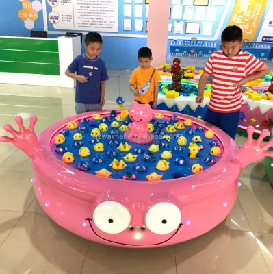 New Children's Educational Toys Cartoon Ocean Kingdom Electric Rotating Fishing Table Desktop Interactive Games
