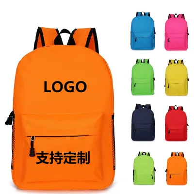 Customized Lightweight Korean Style Unisex Waterproof Zipper Closure Backpack Simple Fashion Casual College Middle School Design
