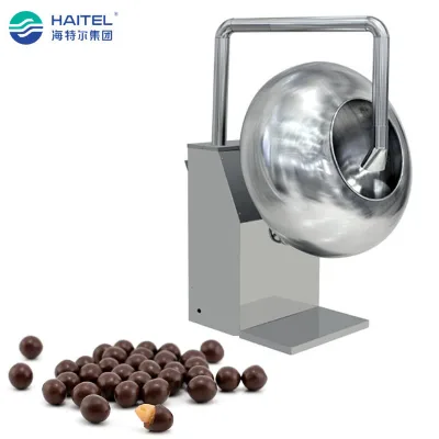Small Snack Chocolate Coating Panning Machine with Stainless Steel Drum for Candy and Nuts Coating Production