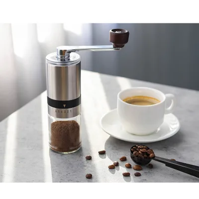 Stainless Steel Ceramic Burr Manual Adjustable Eco-Friendly Stocked Coffee Bean Grinder
