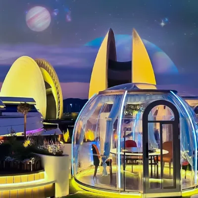 Starshine High Quality Modern PC Prefabricated Dome House - for Luxury Hotel/Camping/Dining/Bathroom (CE Certified)
