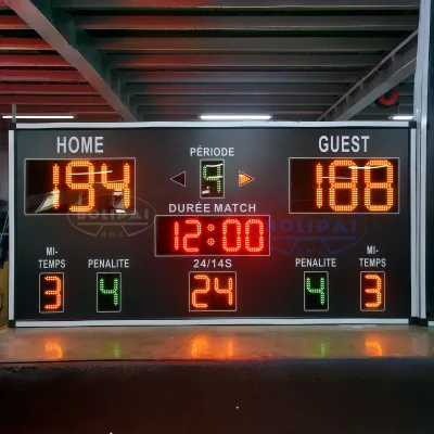 OEM ODM Basketball Scoreboard Manufacturer Custom LED Electronic Score Board for Sports Facility